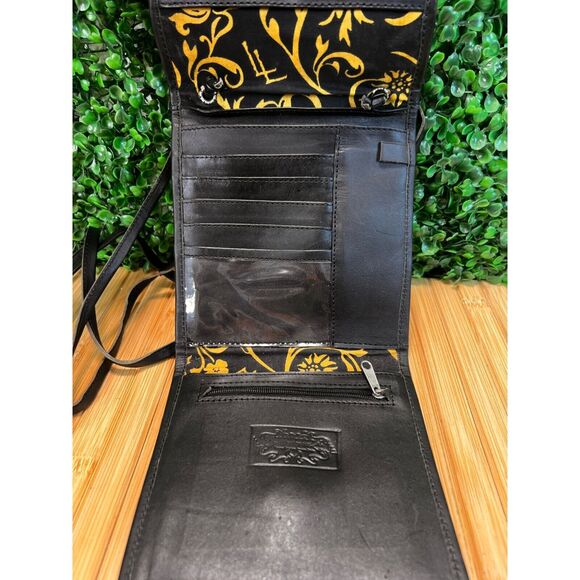 JL Saldivar Hand Tooled Leather Crossbody Handbag Wallet Costal Cowgirl Western - Picture 2 of 11